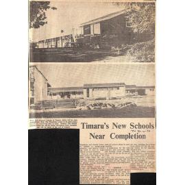 Timaru's New Schools Near Completion