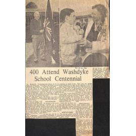400 Attend Washdyke School Centennial