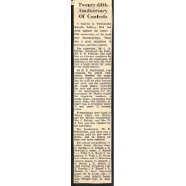 Twenty-fifth Anniversary Of Contests