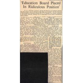  'Education Board Placed In Ridiculous Position'