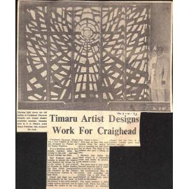 Timaru Artist Designs Work For Craighead