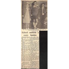 School uniform costs a burden