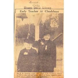 Early Teacher At Clandboye