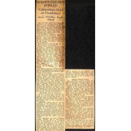 School Golden Jubilee: Celebrations Held At Clandeboye, Seven First-Day Pupils Attend