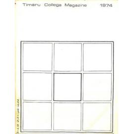 Timaru College magazine 1974