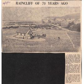 Raincliff of 70 years ago