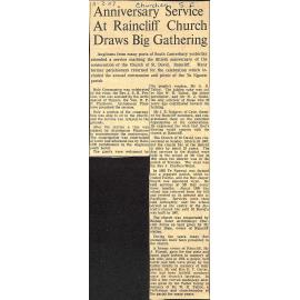 Anniversary Service At Raincliff Church Draws Big Gathering