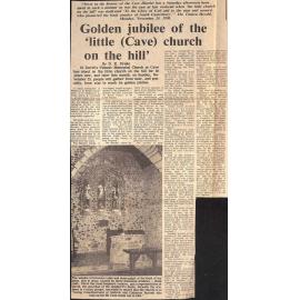 Golden jubilee of the 'little (Cave) church on the hill'