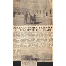 Anglican Parish Prepares To Celebrate Centenary