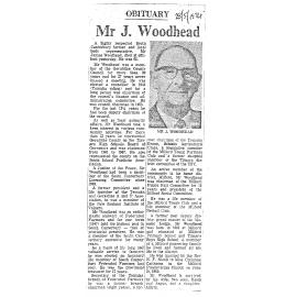 Obituary: Mr J Woodhead