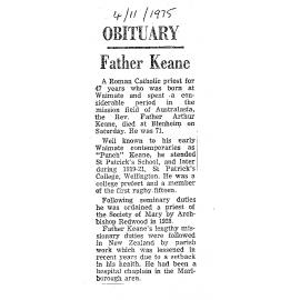 Obituary: Father Keane