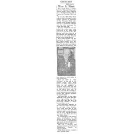 Obituary: Miss A Maze