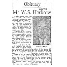 Obituary: Mr W S Harbrow