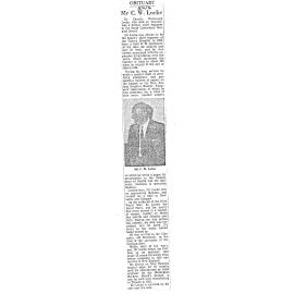 Obituary: Mr C W Locke