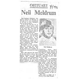 Obituary: Neil Meldrum