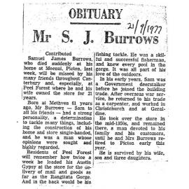 Obituary: Mr S J Burrows