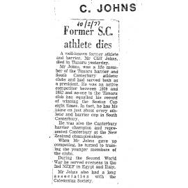 Obituary: C Johns, Former S C athlete dies