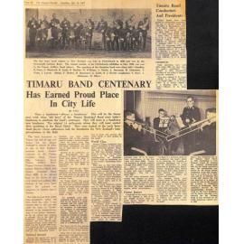Timaru Band Centenary: Has Earned Proud Place In City Life