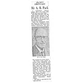 Obituary: Mr A B Park