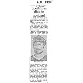 Obituary: A K Pehi, Sportsman dies in accident