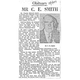 Obituary: Mr C E Smith