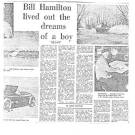 Obituary: Bill Hamilton lived out the dreams of a boy
