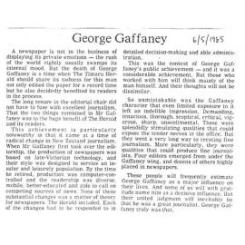 Obituary: George Gaffaney