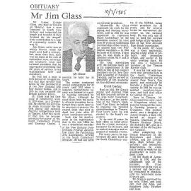 Obituary: Mr Jim Glass