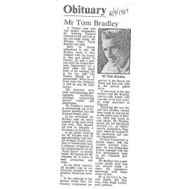 Obituary: Mr Tom Bradley
