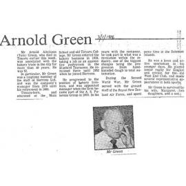 Obituary: Arnold Green