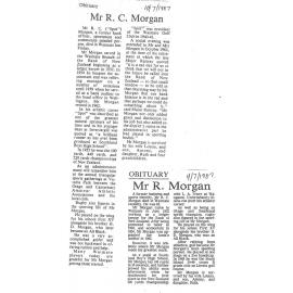 Obituary: Mr R C Morgan