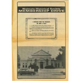 Waimate Historical Society Membership Drive
