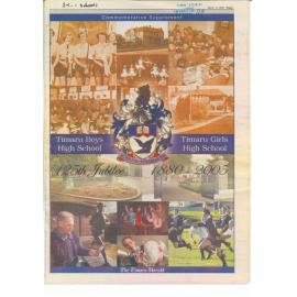 Commemorative Supplement: Timaru Boys High School, Timaru Girls High School 125th Jubilee