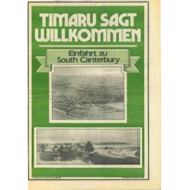 Timaru Sagt Willkommen, Einfahrt zu South Canterbury