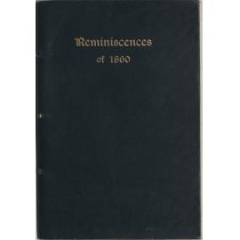 Reminiscences of 1860 