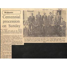 Waimate: Centennial procession on Sunday