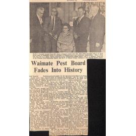 Waimate Pest Board Fades Into History