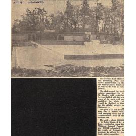 Norman Kirk Memorial Swimming Pool under construction