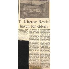 Te Kiteroa: Restful haven for elderly