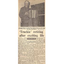 Waimate: 'Truckie' retiring after exciting life