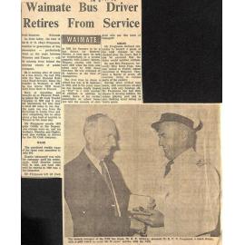Waimate Bus Driver Retires From Service