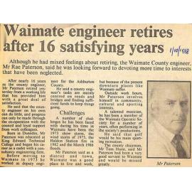 Waimate engineer retires after 16 satisfying years