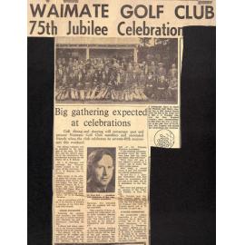 Waimate Golf Club 75th Jubilee: Big gathering expected at celebrations