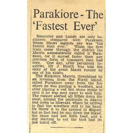 Parakiore - The 'Fastest Ever'