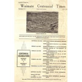 Waimate Centennial Times Third Edition Vol. 1