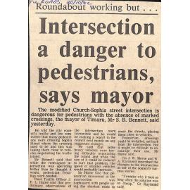 Roundabout working but… Intersection a danger to pedestrians, says mayor