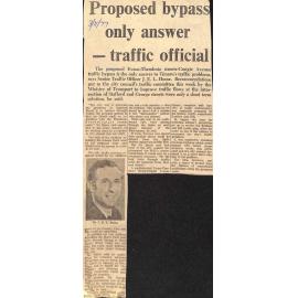 Proposed bypass only answer - traffic official