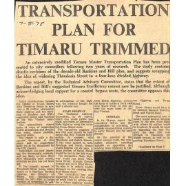 Transportation plan for Timaru trimmed
