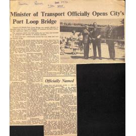 Minister of Transport Officially Opens City's Port Loop Bridge