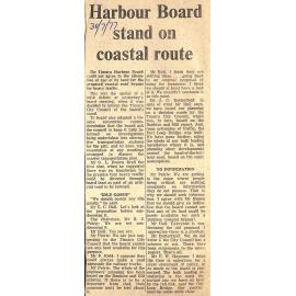 Harbour board stand on coastal route / Bay association opposed to coastal bypass
